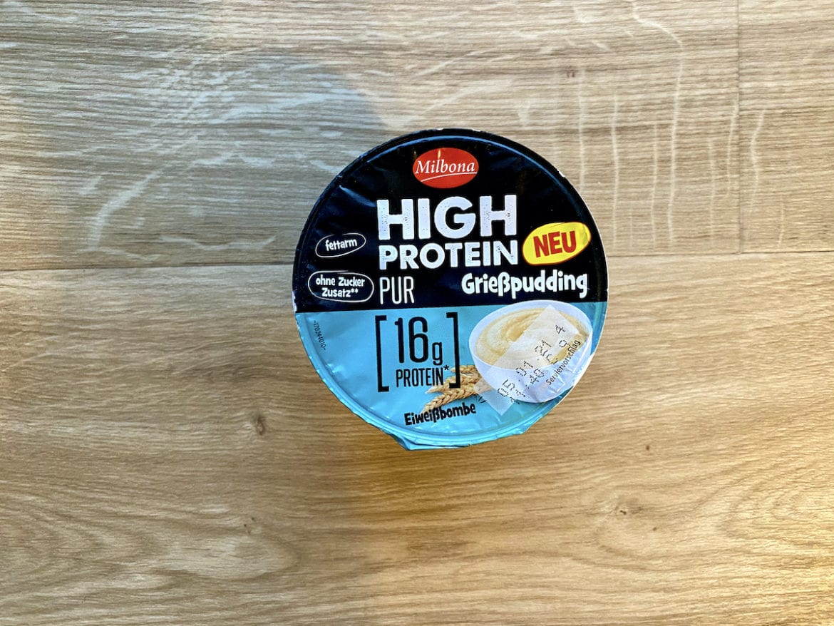 Lidl Protein Grießpudding Test High Protein Grießbrei JonasIsstGesund